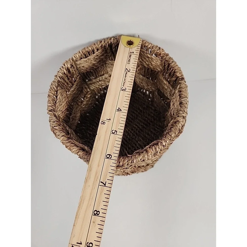 Set of 3 Woven Seagrass Wicker Baskets 5